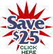 Reserve Online and Save $25!